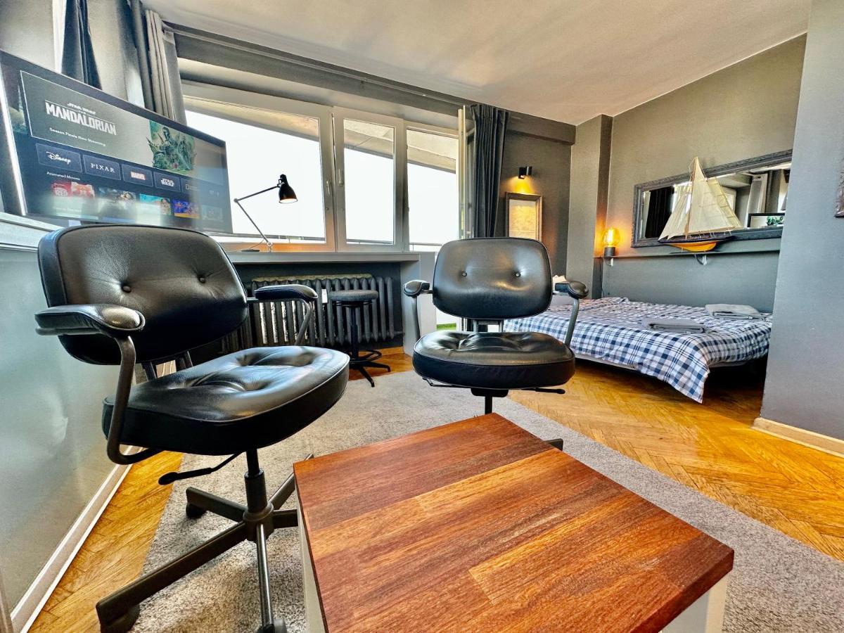 Super Apartament Grey Centrum 2X Metro Fast Wifi 300 Mbs Netflix Appletv Smarttv Spotify Panorama Miasta Varşovia Exterior foto