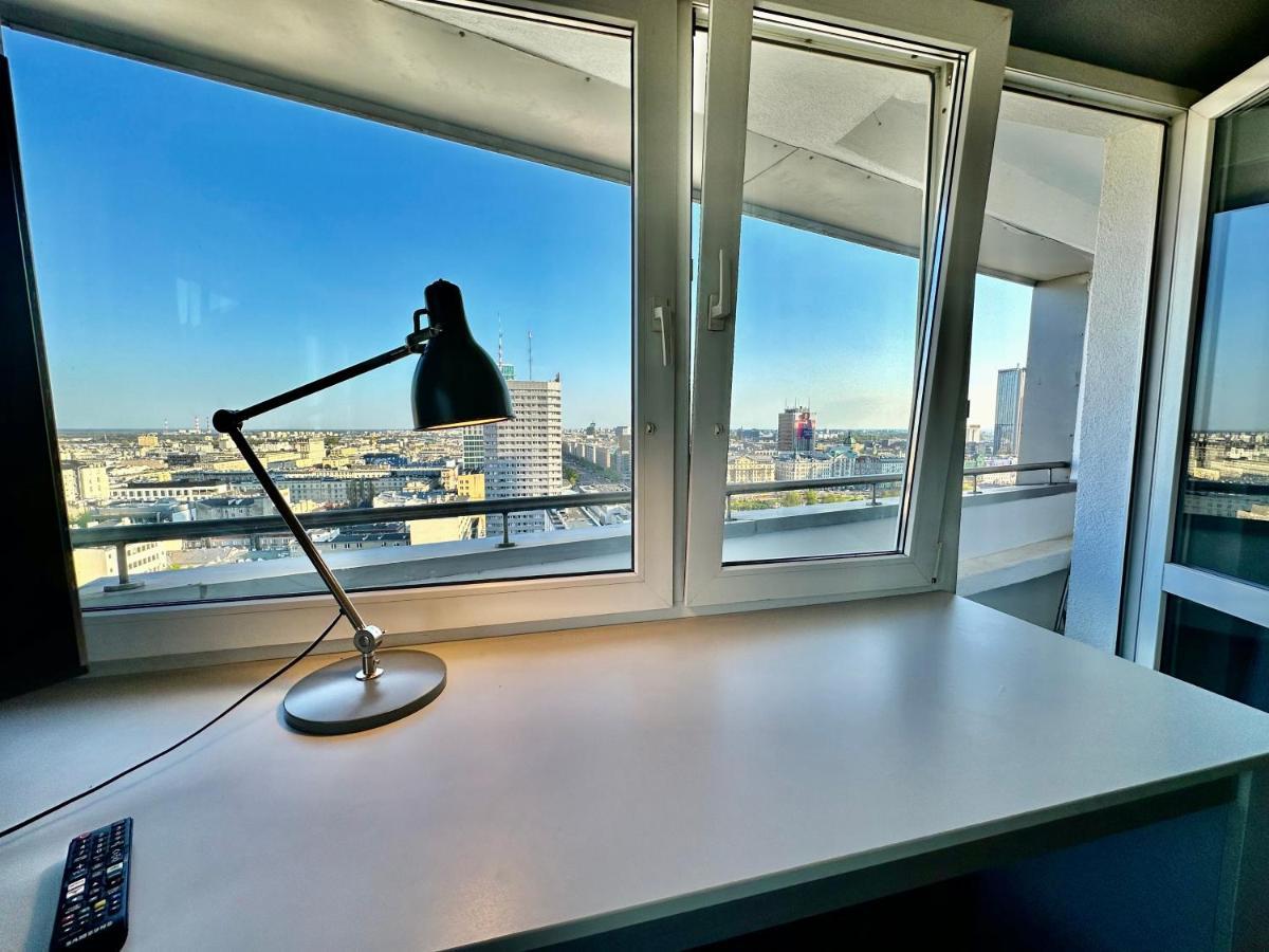 Super Apartament Grey Centrum 2X Metro Fast Wifi 300 Mbs Netflix Appletv Smarttv Spotify Panorama Miasta Varşovia Exterior foto