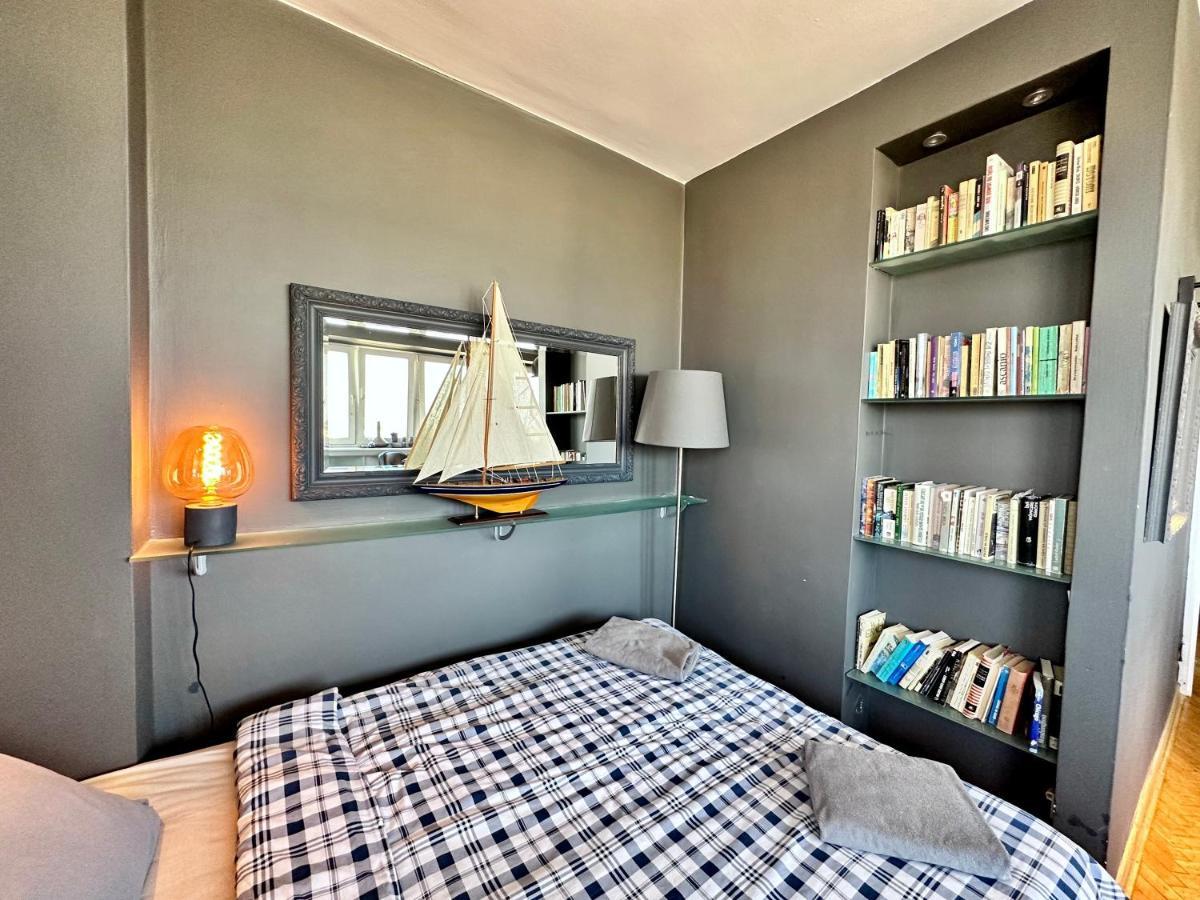 Super Apartament Grey Centrum 2X Metro Fast Wifi 300 Mbs Netflix Appletv Smarttv Spotify Panorama Miasta Varşovia Exterior foto
