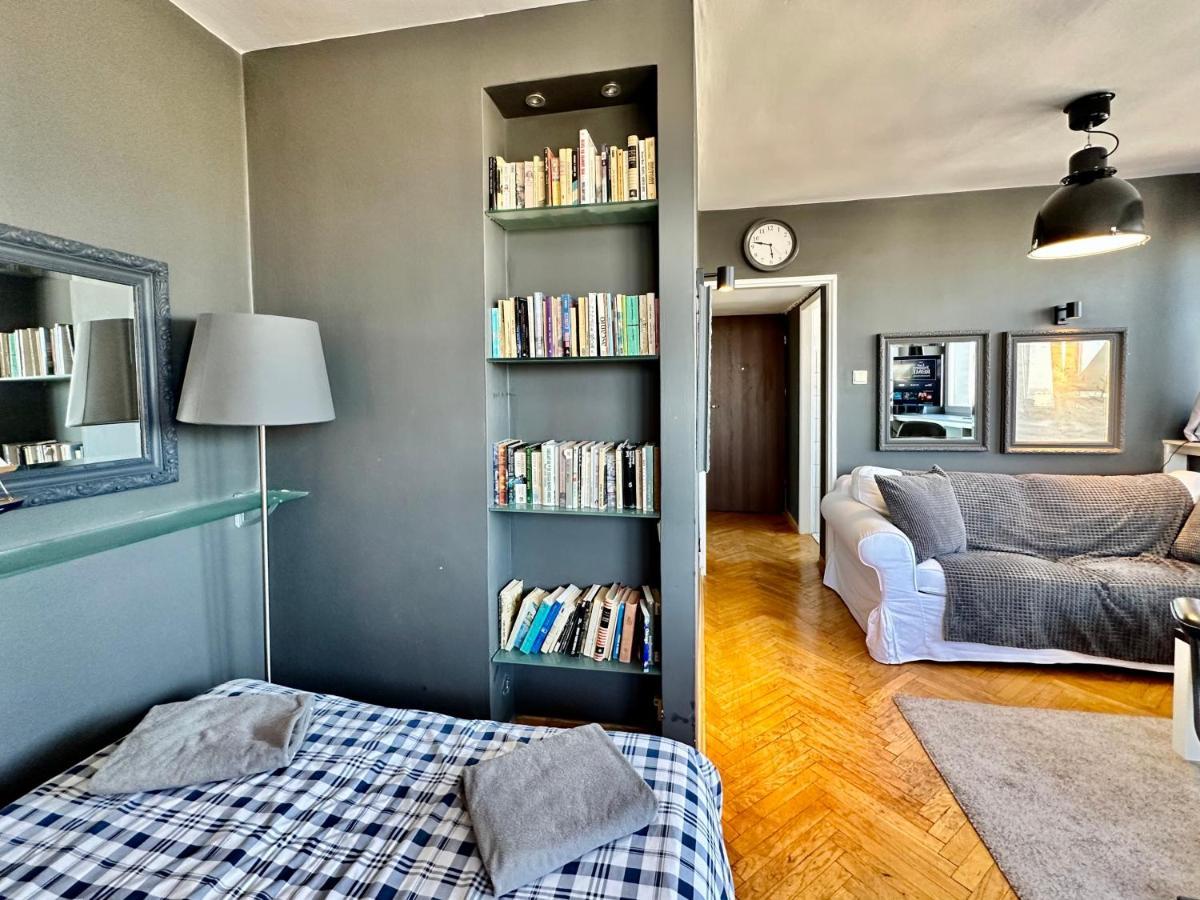 Super Apartament Grey Centrum 2X Metro Fast Wifi 300 Mbs Netflix Appletv Smarttv Spotify Panorama Miasta Varşovia Exterior foto